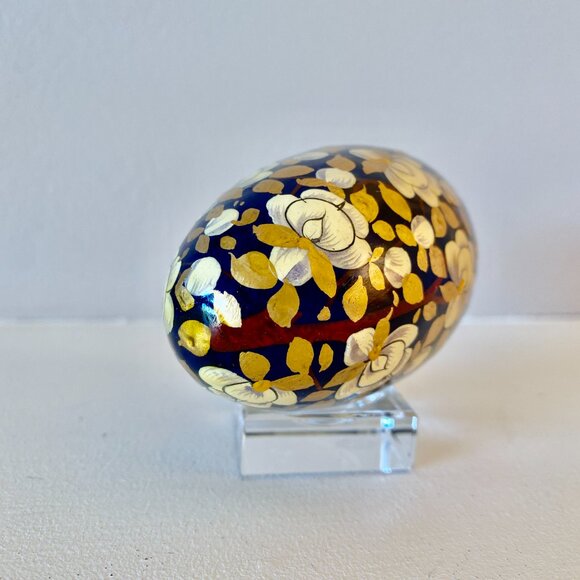 Vintage Enameled Chinoiserie Style Egg - Picture 3 of 4